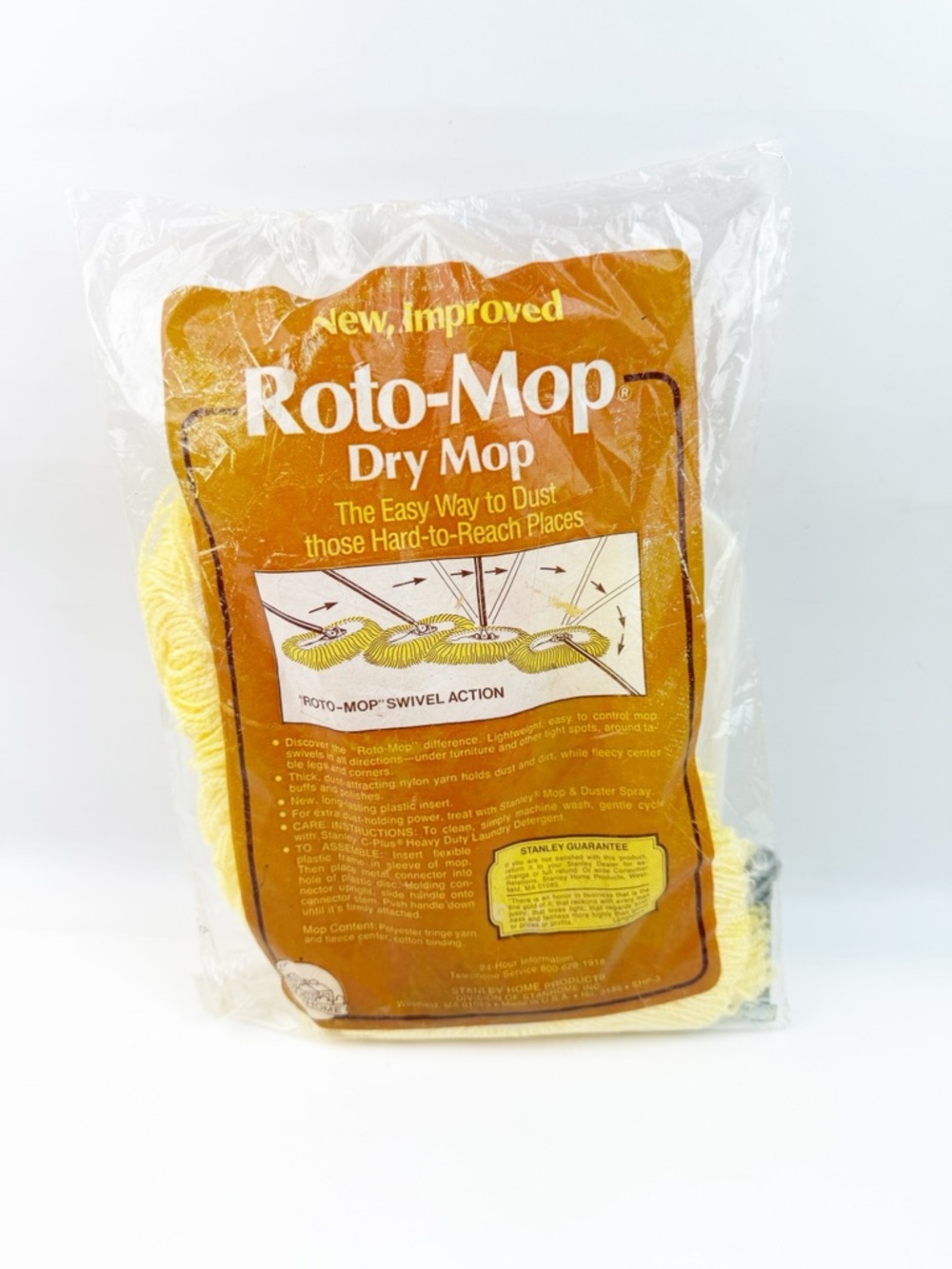Vtg Stanley Roto-Mop Dry Mop Duster Refill 3135 Stanhome Washable New READ